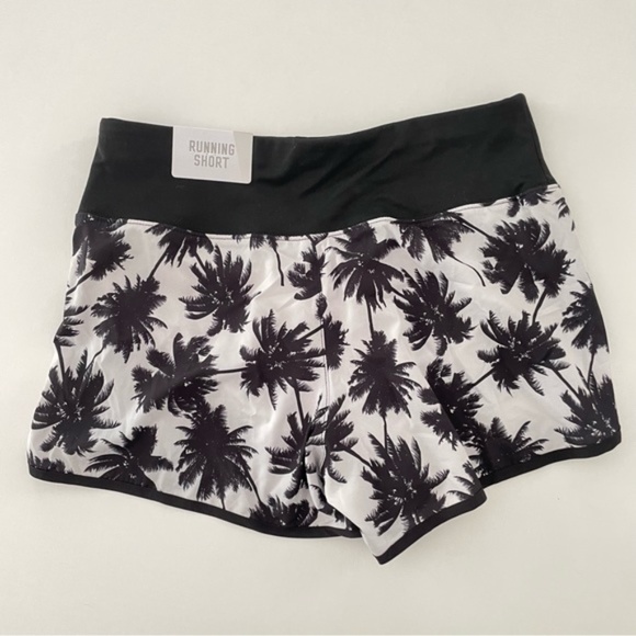 SOLD - Justice Palm Running Short Girls 14/16 Black White NWT - Picture 3 of 6